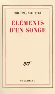 Cover of Eléments d'un songe
