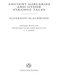 Cover of Ancient Sorceries and Other Weird Stories