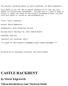 Cover of Castle Rackrent