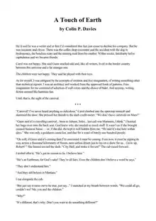 Cover of A Touch of Earth