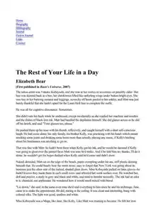 Cover of The Rest of Your Life in a Day