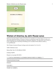 Cover of Women of America