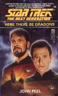 Cover of Star Trek the Next Generation #28: Here There Be Dragons