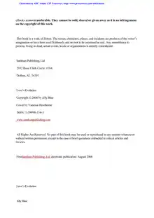 Cover of Love's Evolution